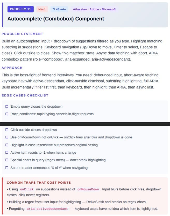 Autocomplete design